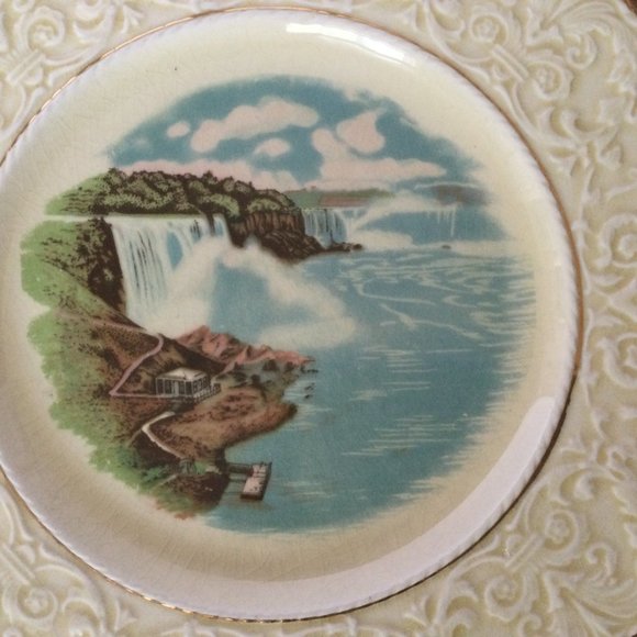 Vintage Royal Winton Grimwades England Plate: NIAGARA FALLS - General view - Picture 2 of 4